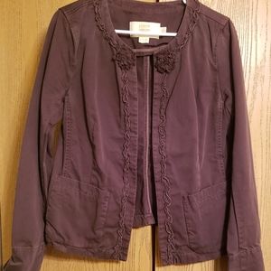J. Crew Size 8 Brown Classic Twill Chino Jacket